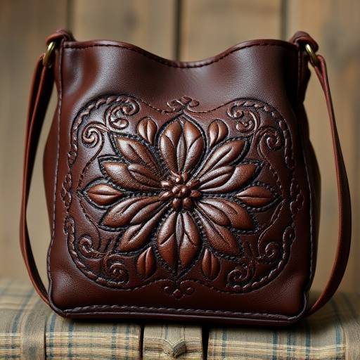 Borsa artigianale in pelle lavorata a mano, design unico fiorentino