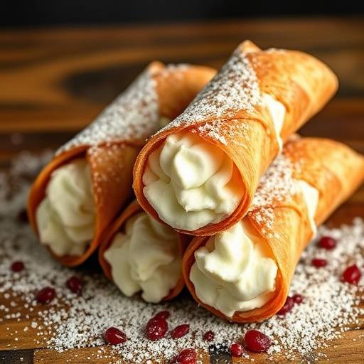 Cannoli Siciliani, dolce tipico ripieno di ricotta