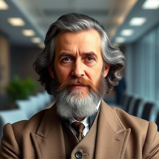 Ritratto di Alessandro Verdi, responsabile vendite di Mercato d'Italia, in posa professionale con lo sfondo di un ufficio moderno.