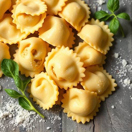 Tortellini fatti in casa, pasta ripiena tipica dell'Emilia Romagna