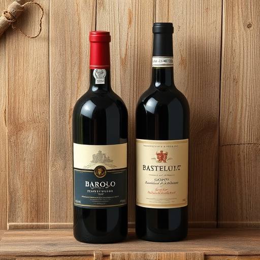 Vino Barolo DOCG, Piemonte - bottiglia di vino rosso